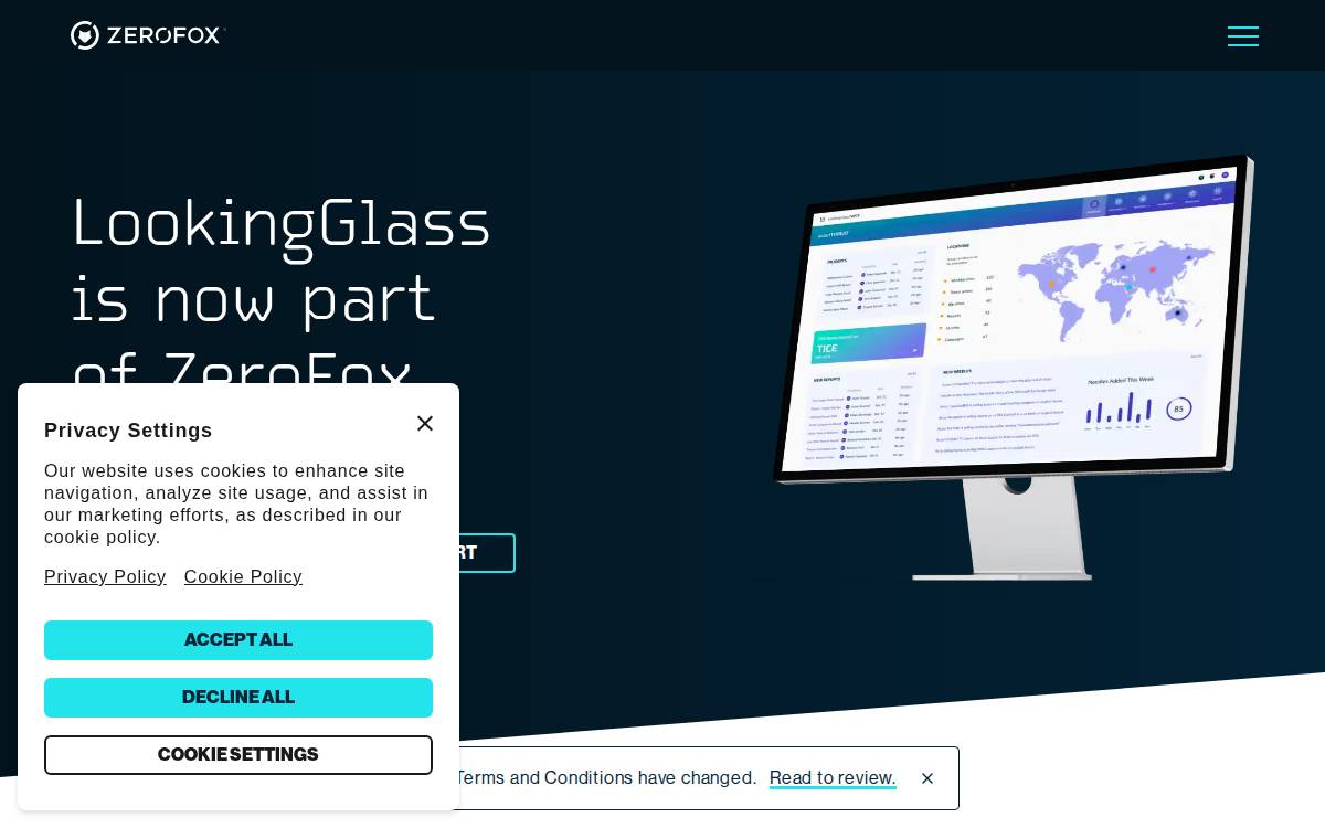 Lookingglass website preview