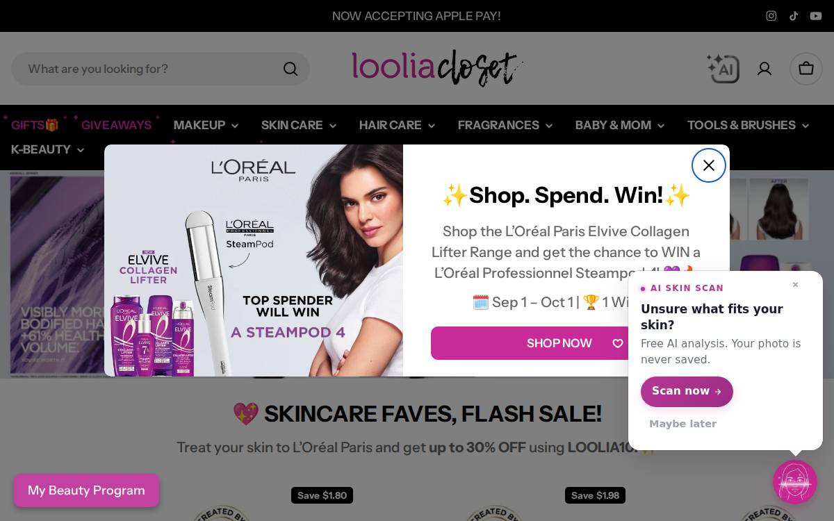 Loolia website preview