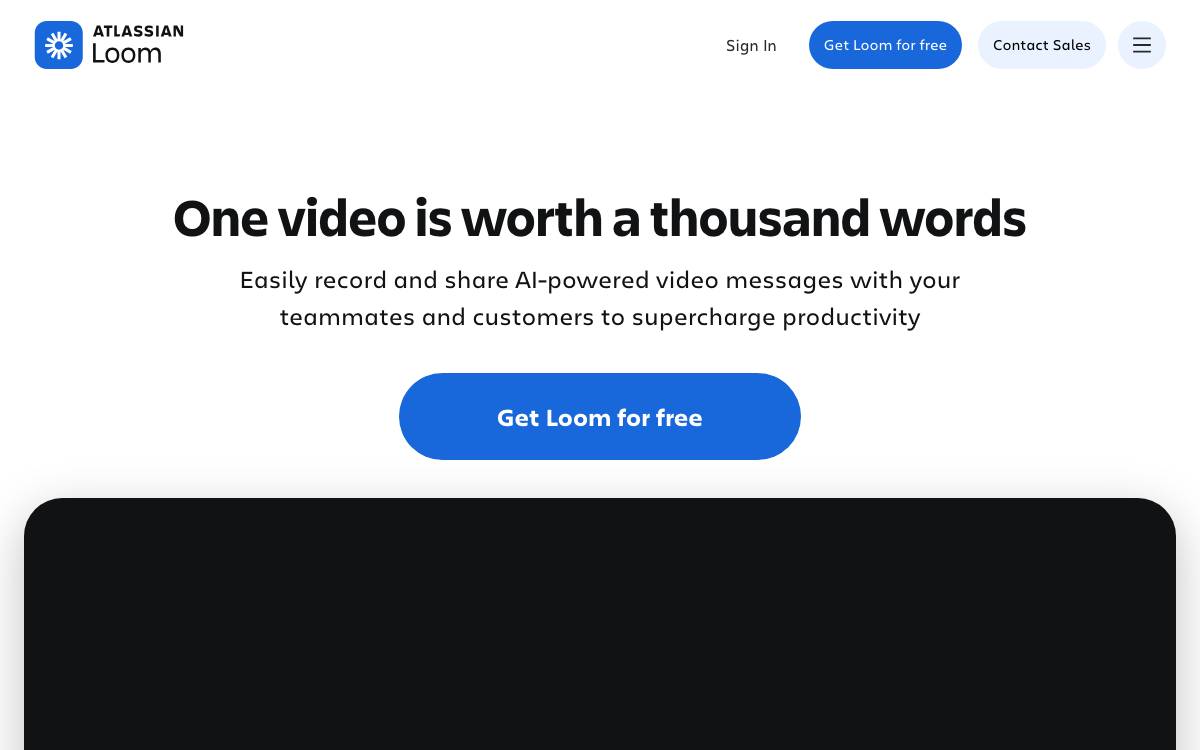 Loom website preview