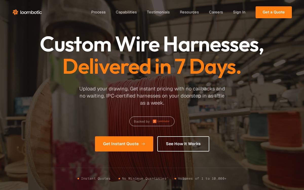 Loombotic website preview