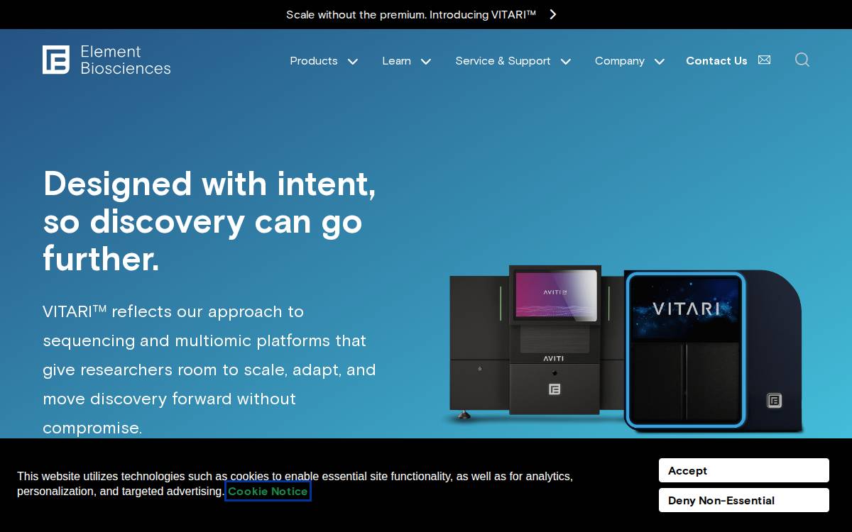 Loop Genomics website preview