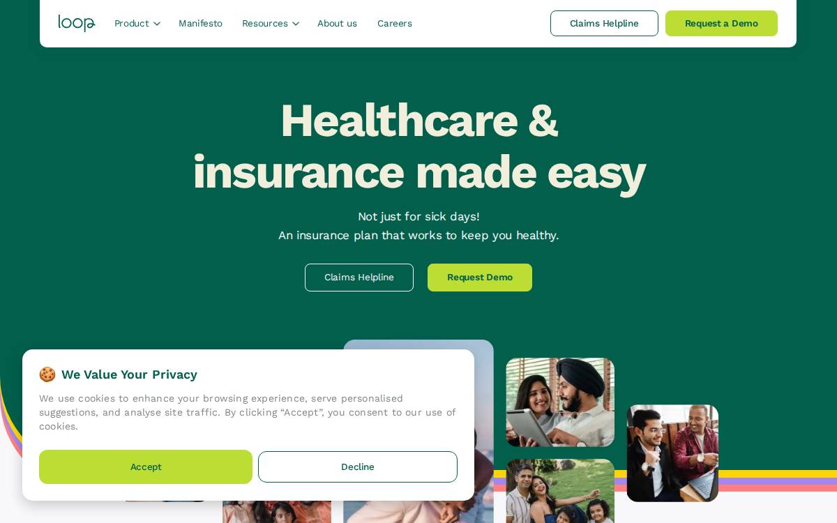 Loop Health website preview