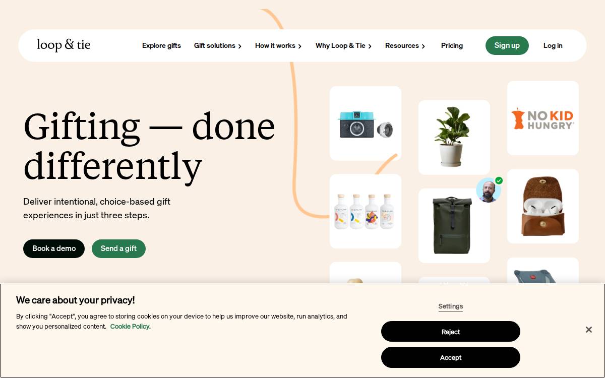 Loop & Tie website preview