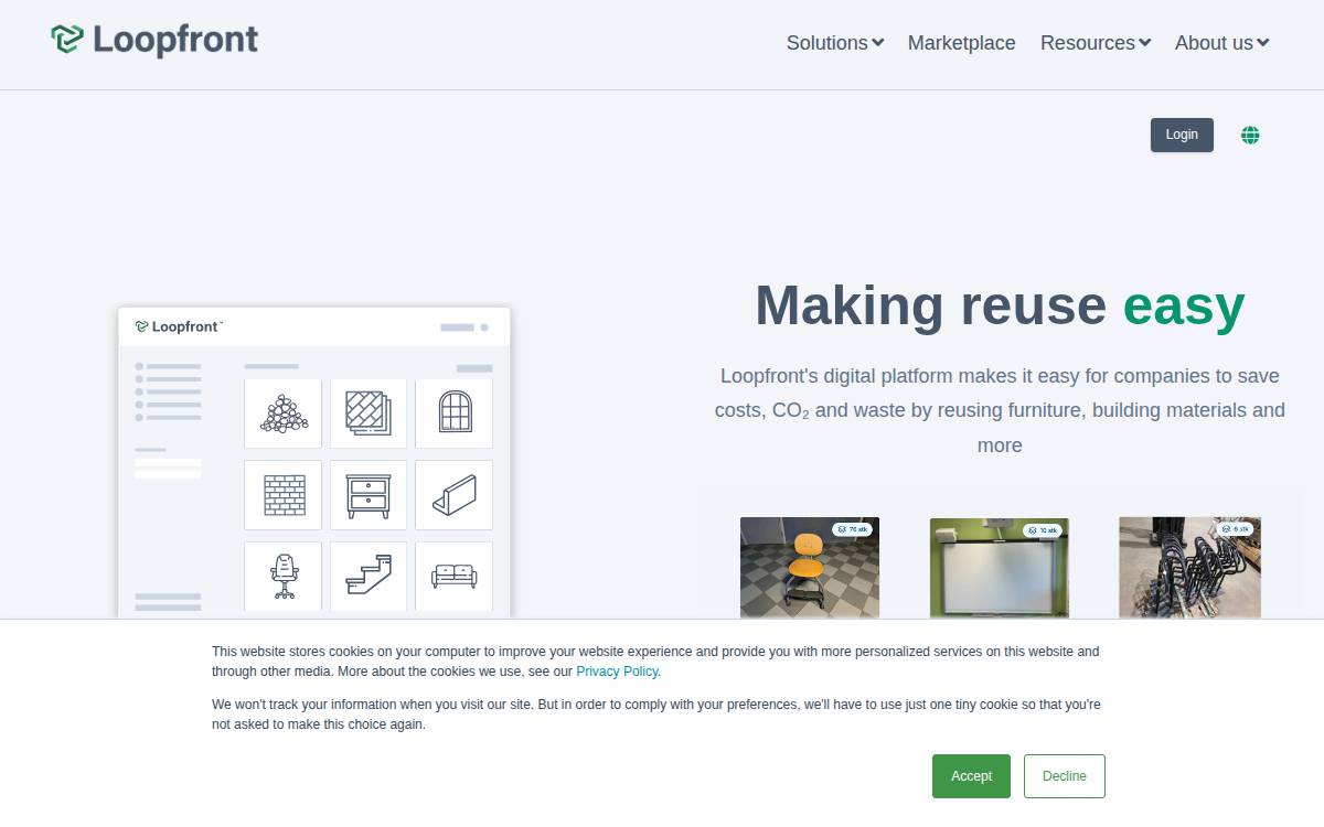Loopfront website preview