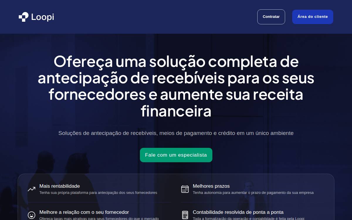 Loopi website preview