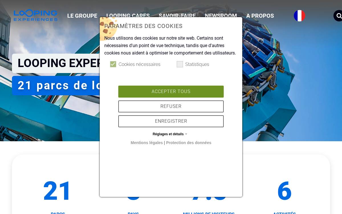 Looping website preview