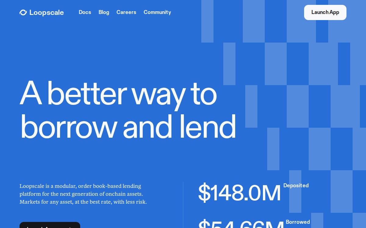 Loopscale website preview