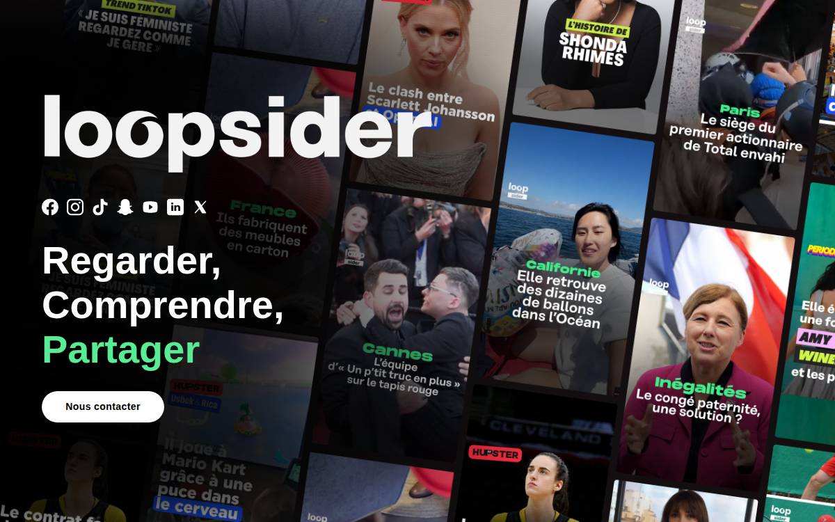 Loopsider website preview