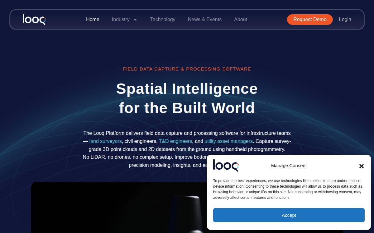 Looq website preview