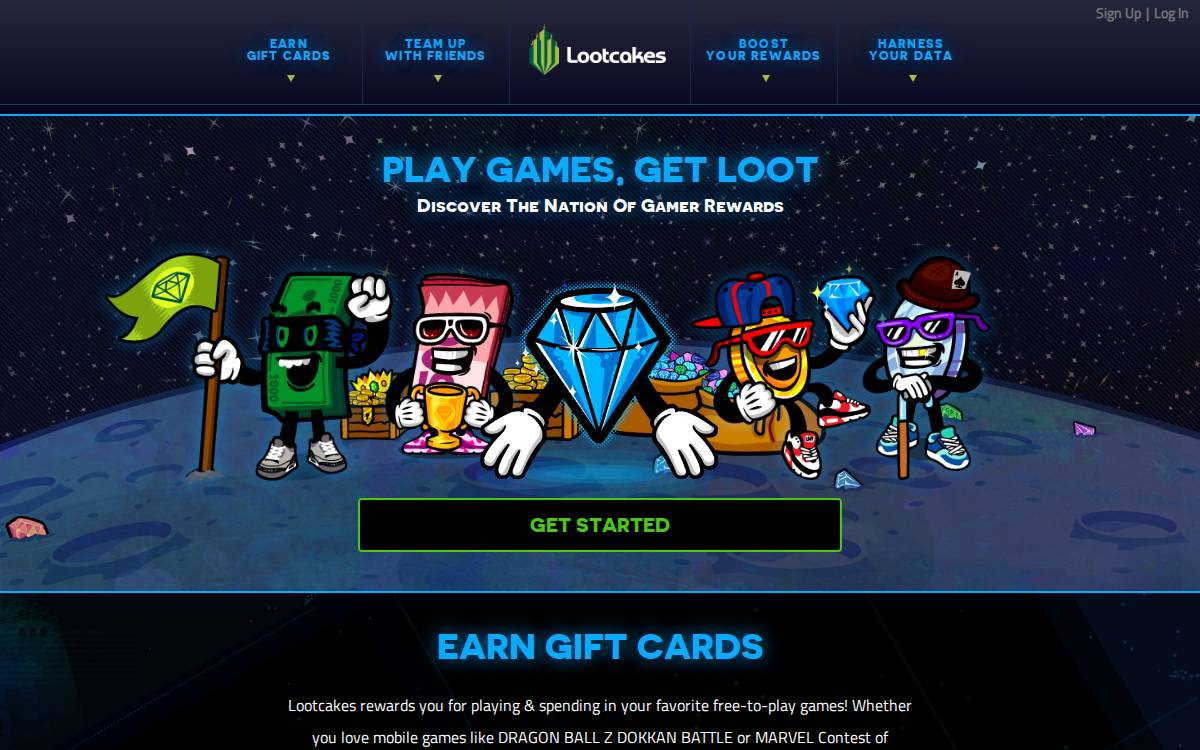 Lootcakes website preview