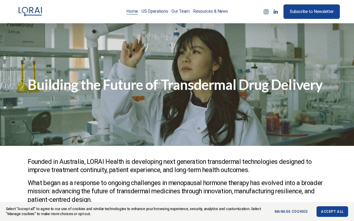Loraihealth website preview