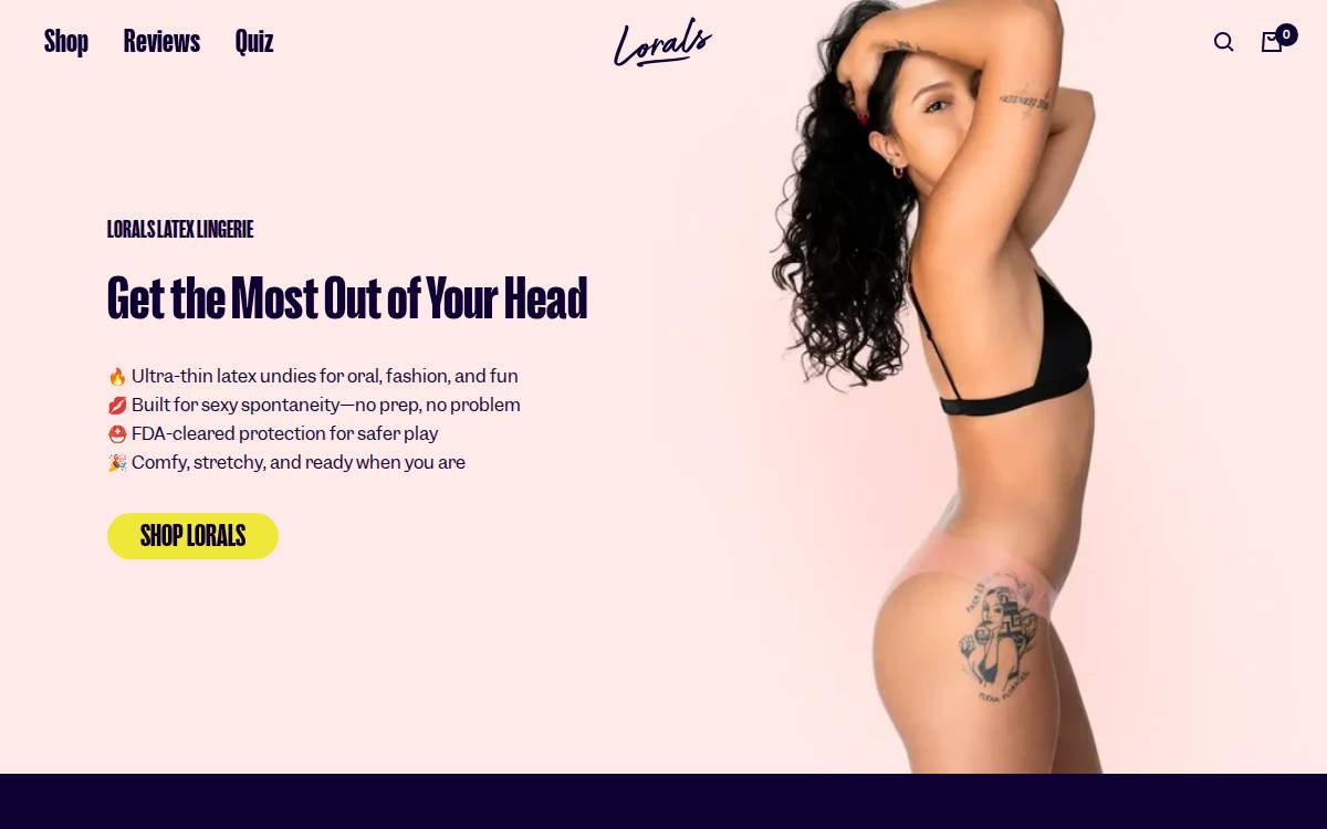 Lorals website preview