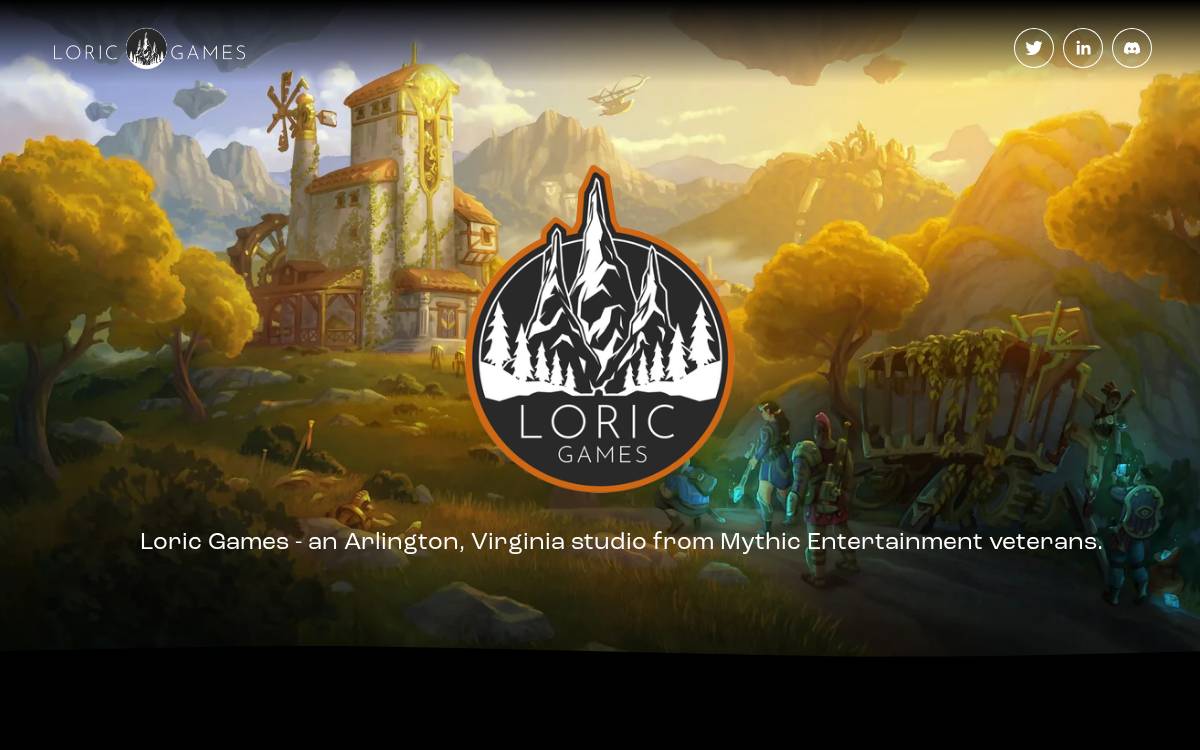 Loric Games website preview