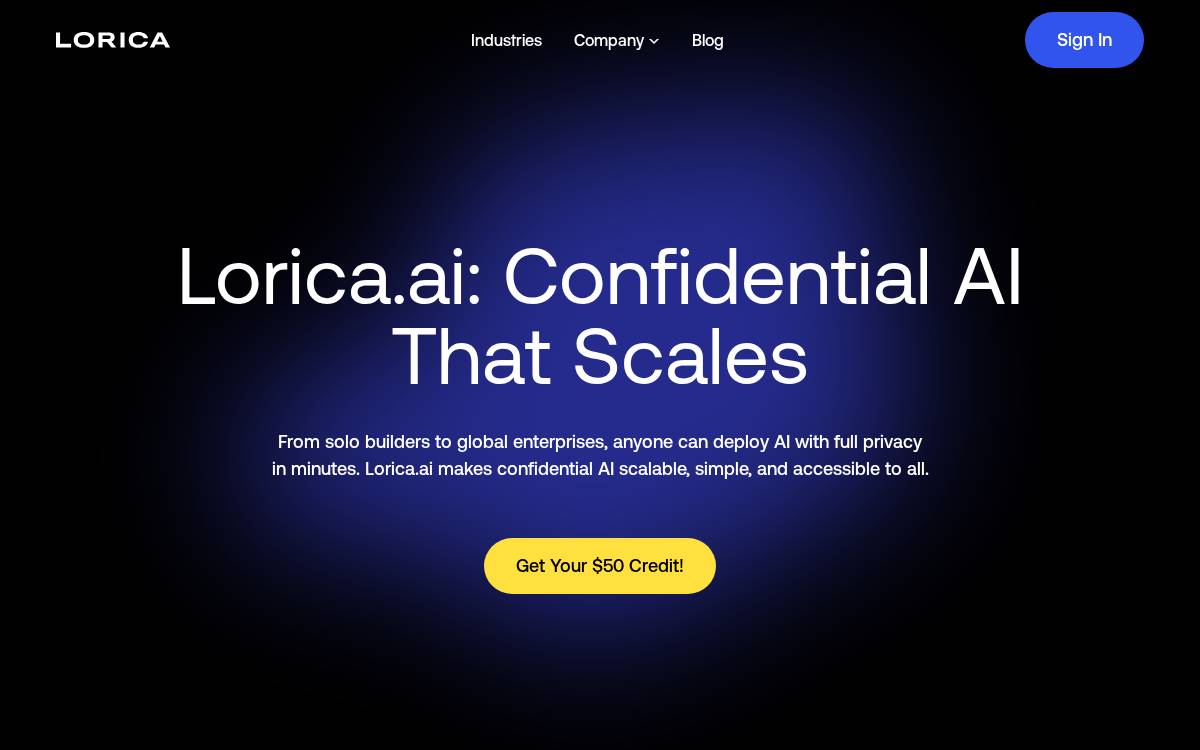 Loricacyber website preview
