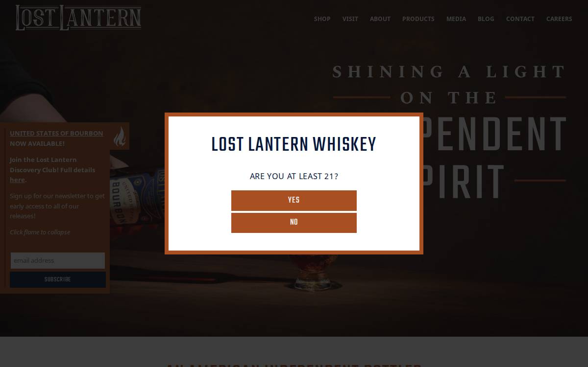 Lost Lantern website preview
