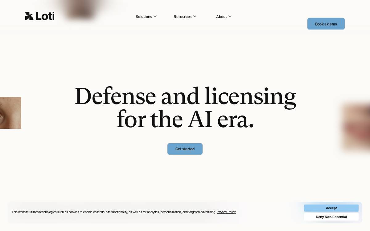 Loti AI website preview