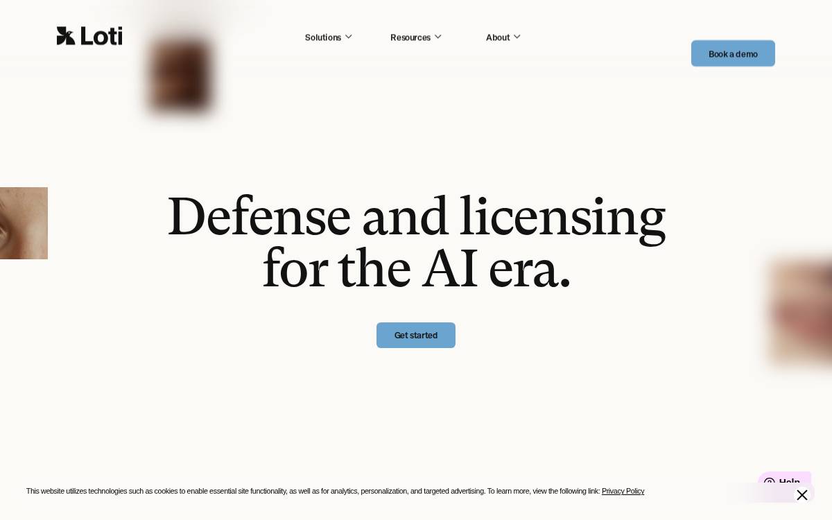 Loti AI website preview