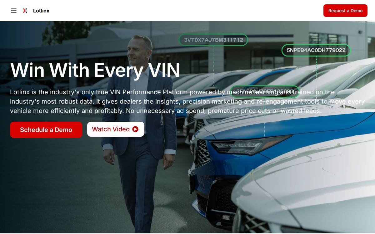 Lotlinx website preview