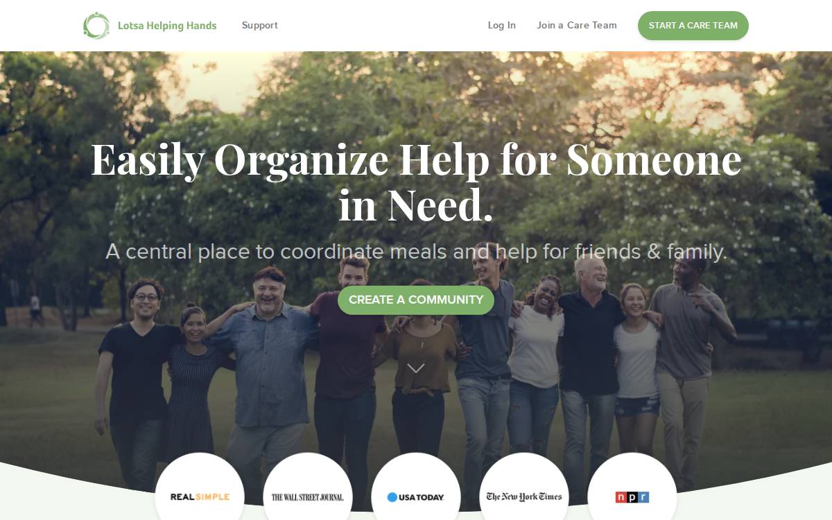 Lotsa Helping Hands website preview