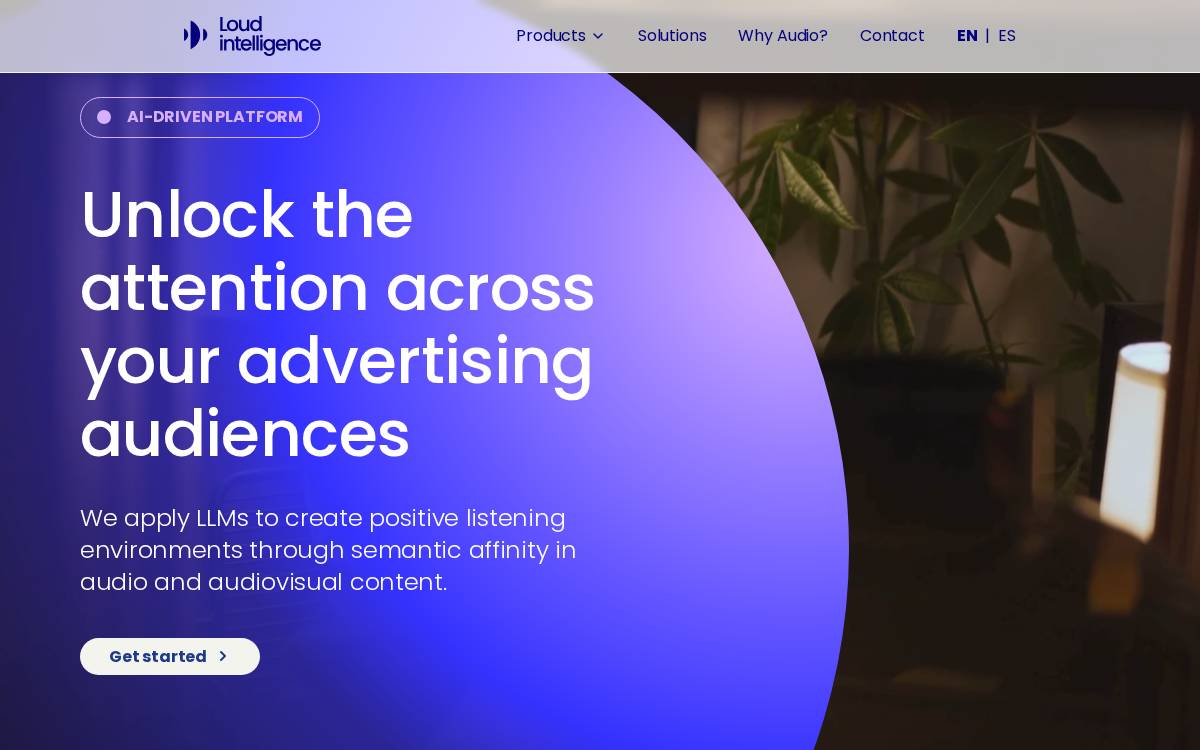 Loud Intelligence website preview