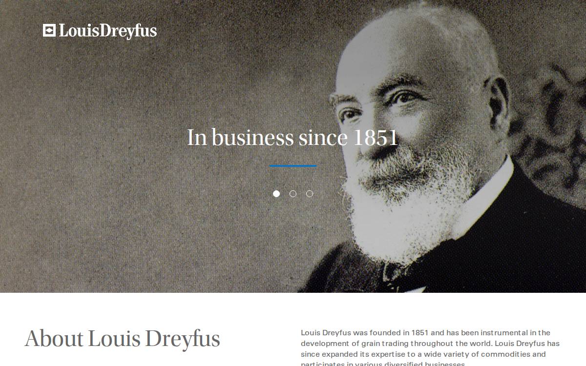 Louisdreyfus website preview