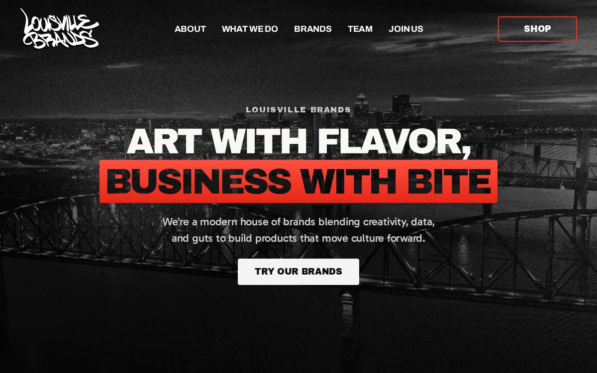 Louisville Brands website preview