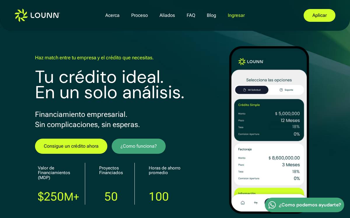 Lounn MX website preview
