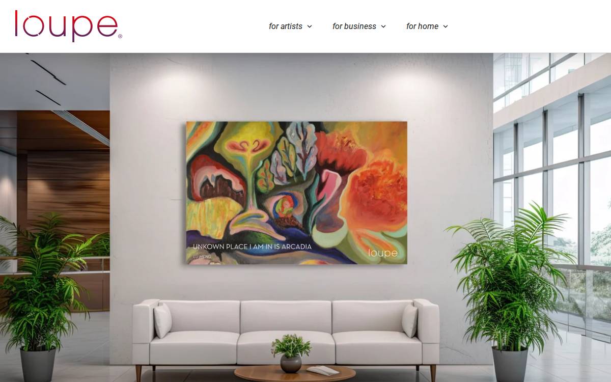 Loupeart website preview