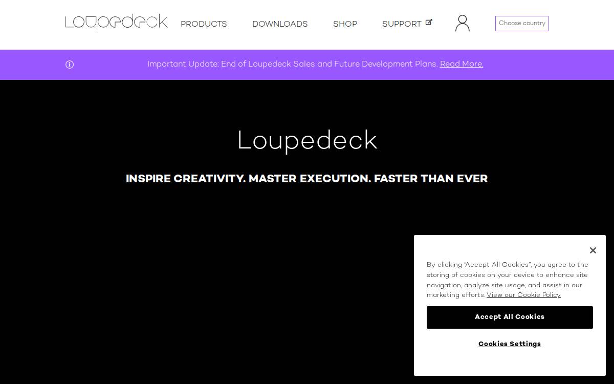 Loupedeck website preview