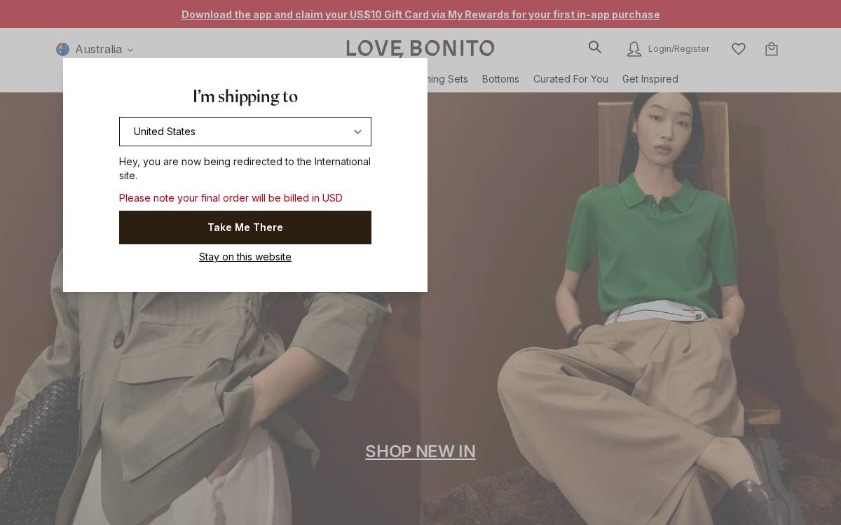 Love, Bonito website preview