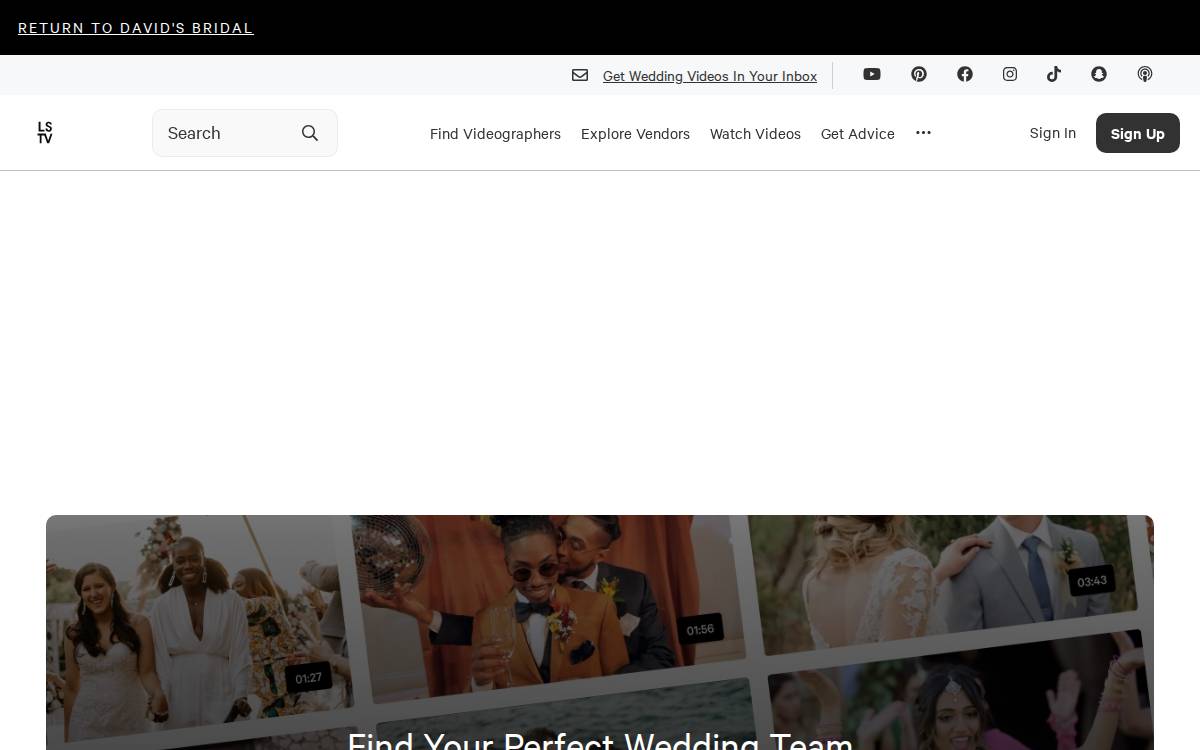 Love Stories TV website preview