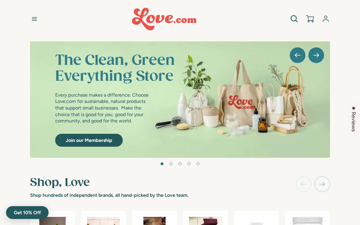 Love website preview