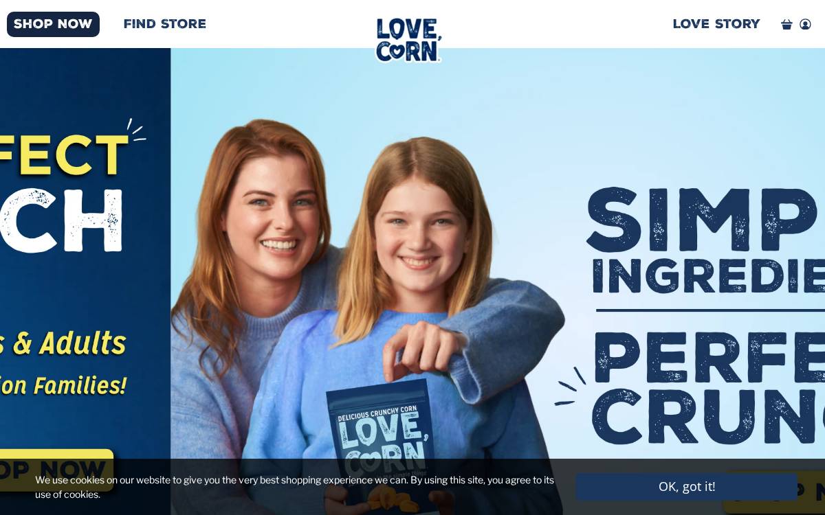 Lovecorn website preview