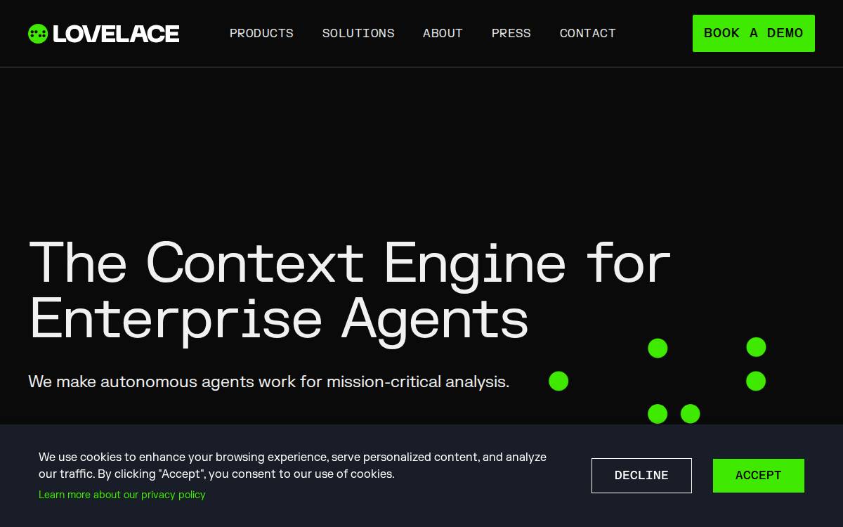Lovelace website preview