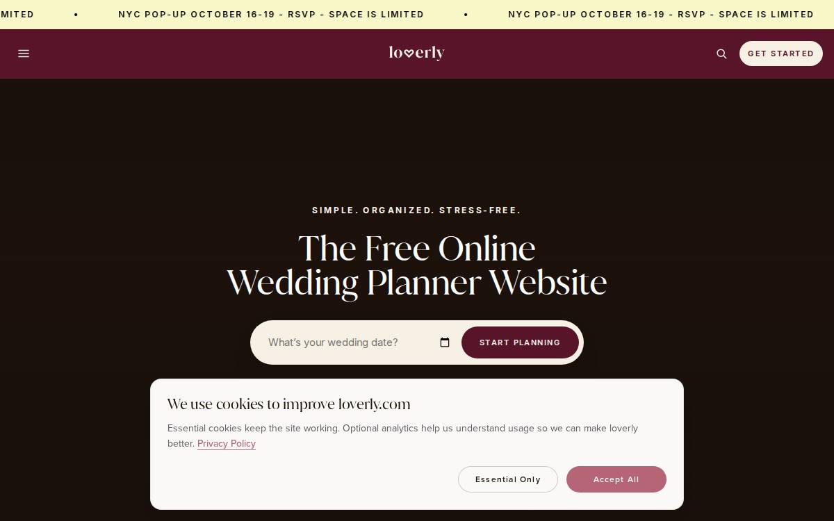 Loverly website preview