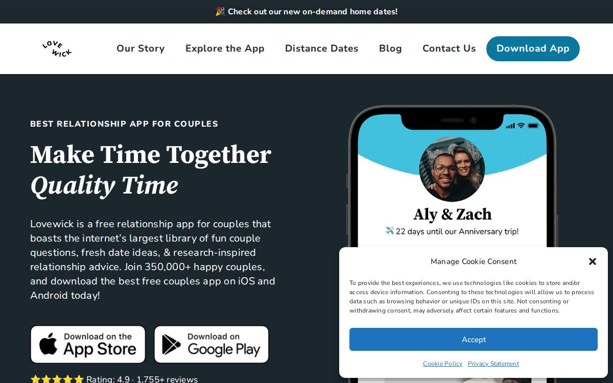 Lovewick website preview