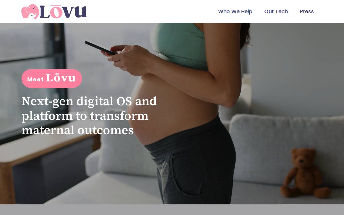 Lovu website preview