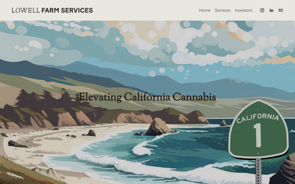Lowellfarms website preview
