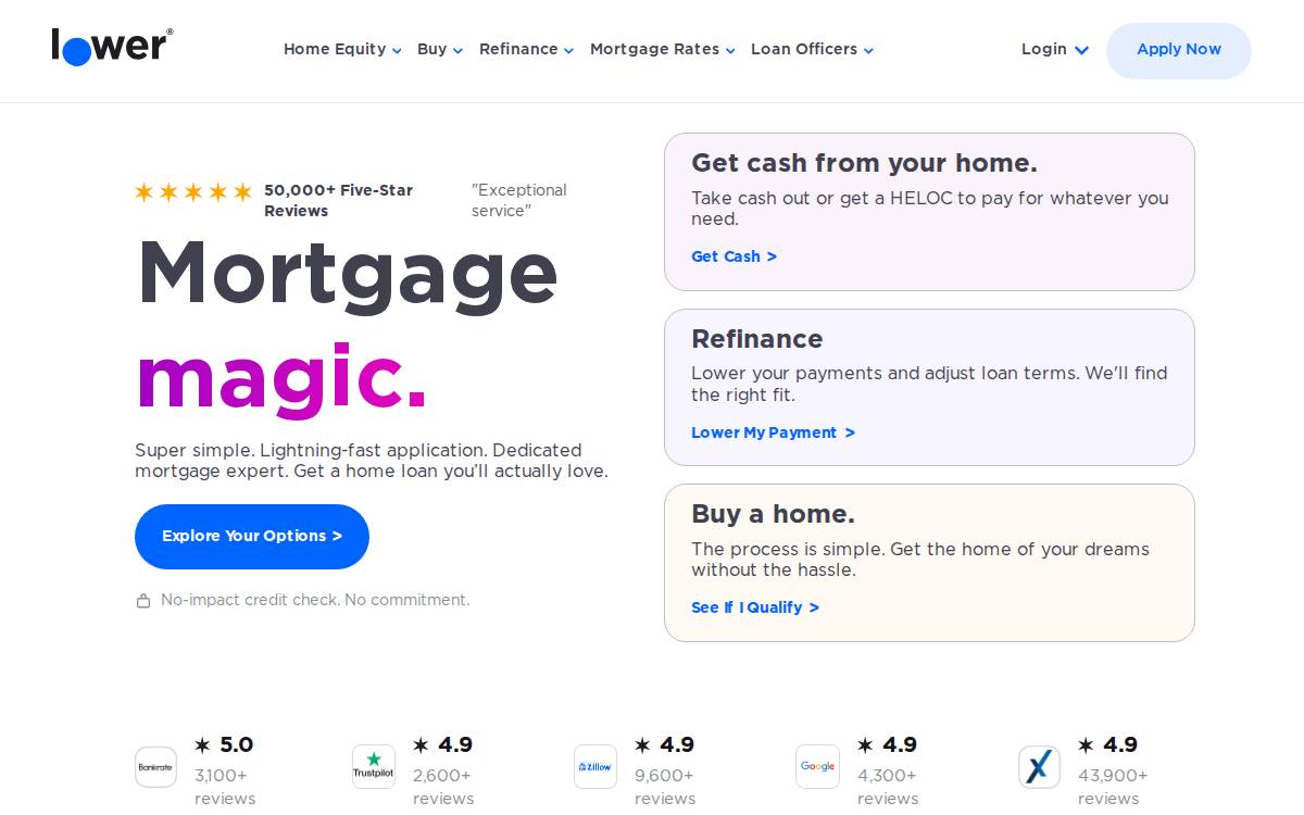 Lower website preview