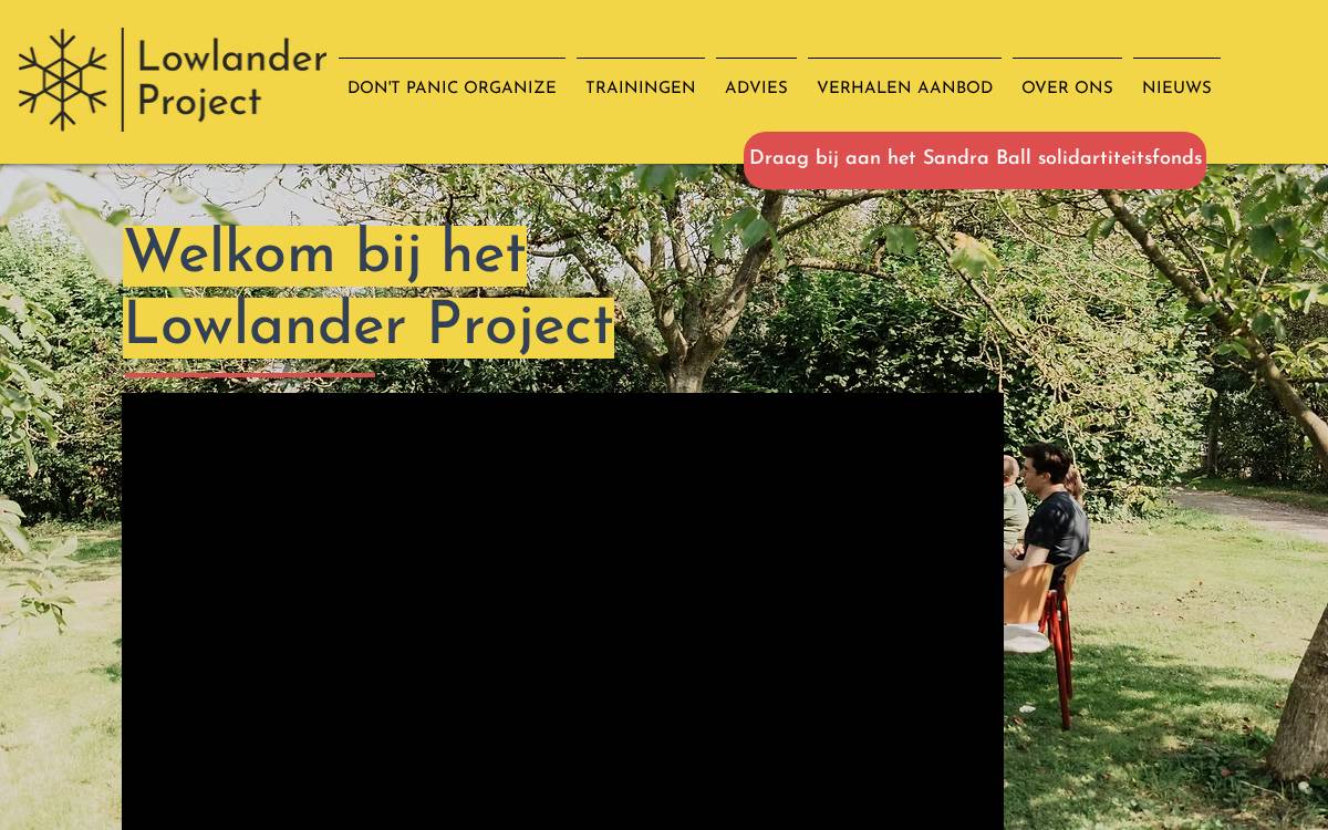 Lowlander Project website preview