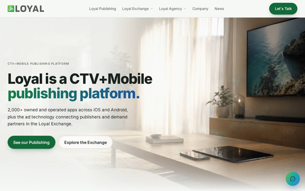 Loyal website preview