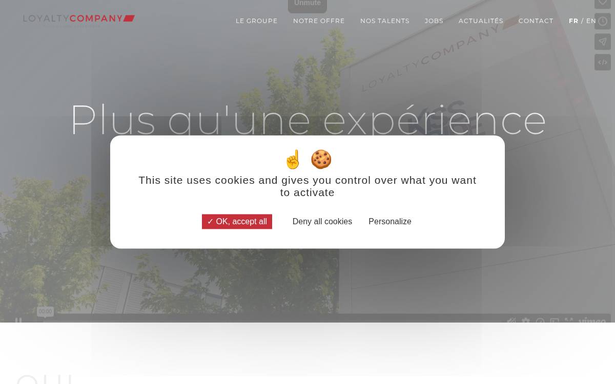 Loyalty Company website preview