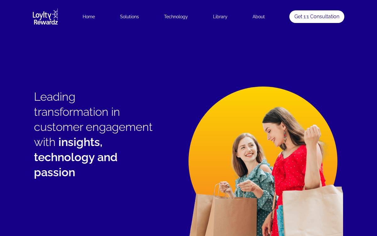 Loylty website preview