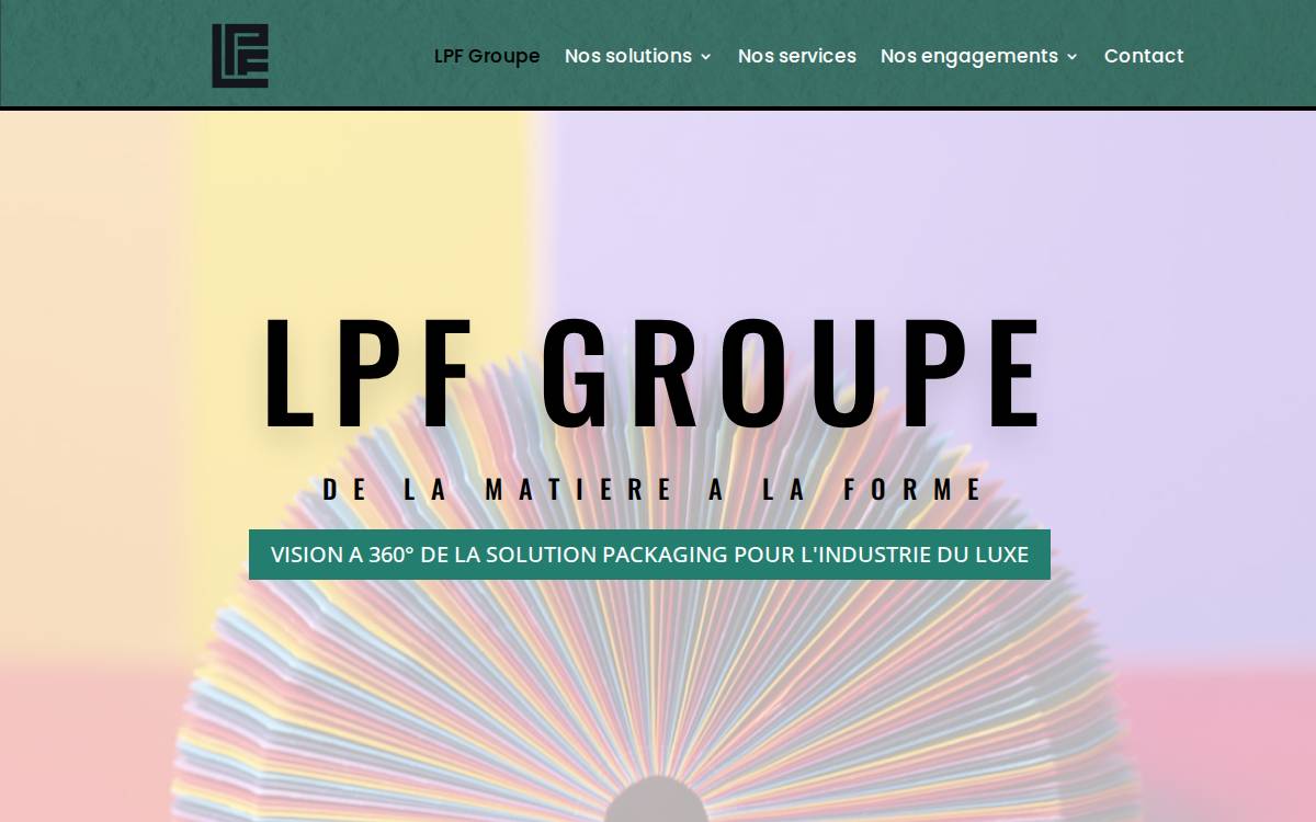 LPF Groupe website preview