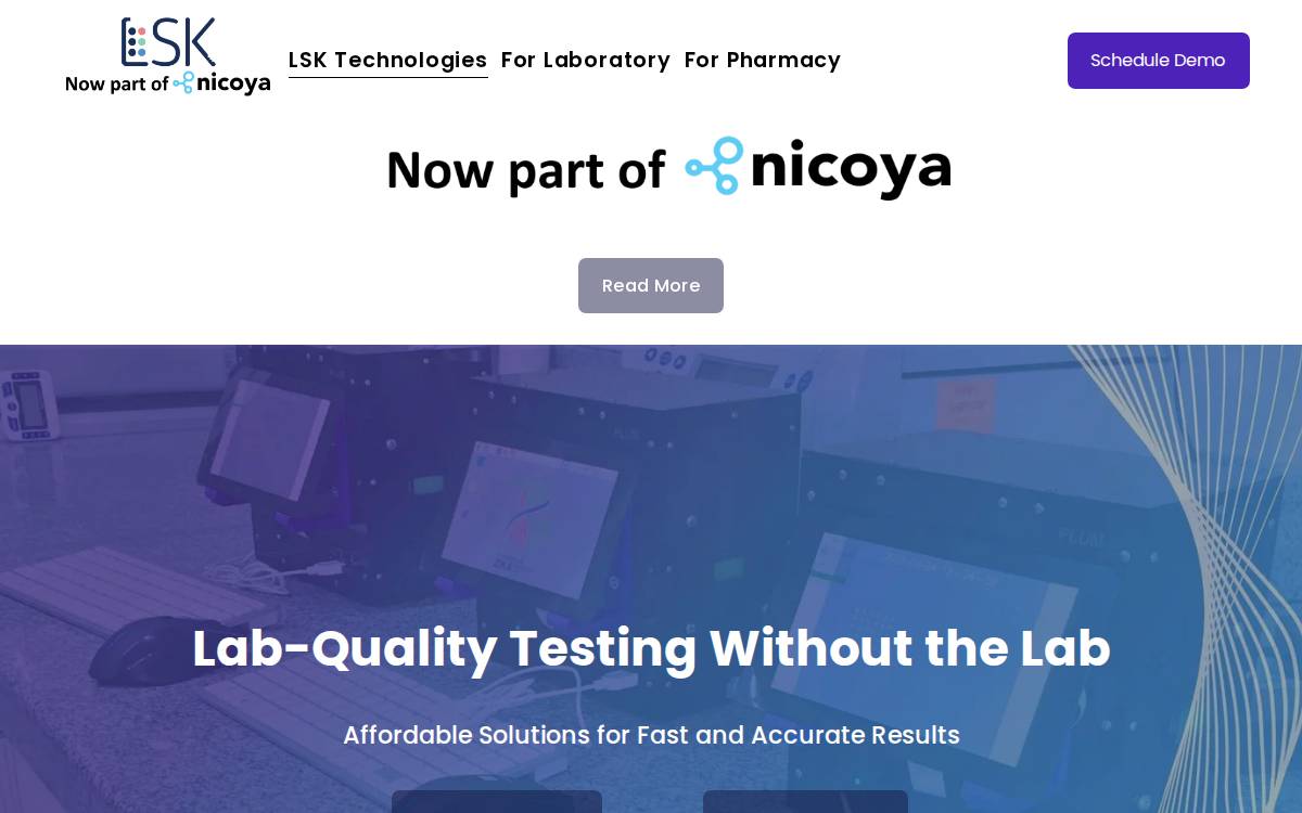 LSK Technologies website preview