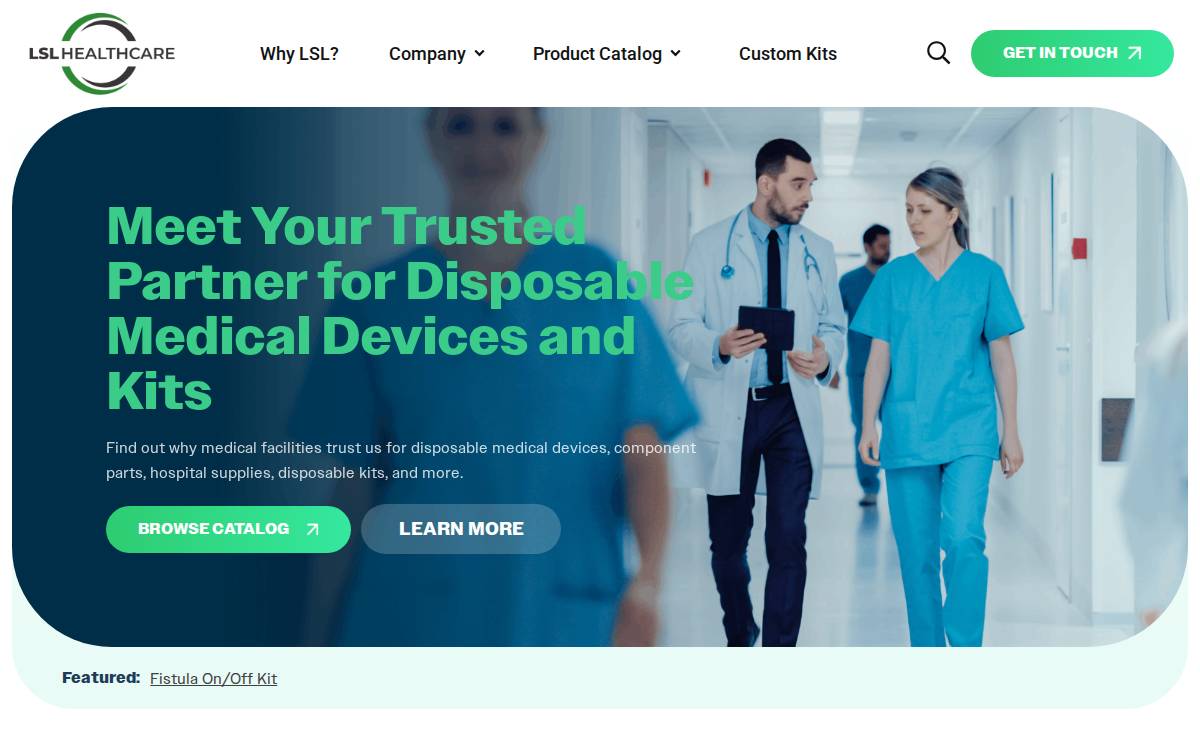 Lslhealthcare website preview