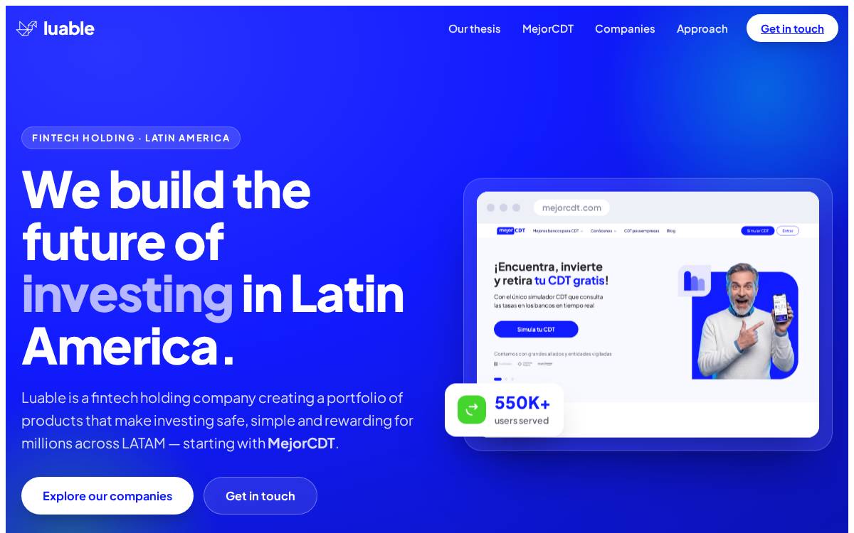 Luable website preview