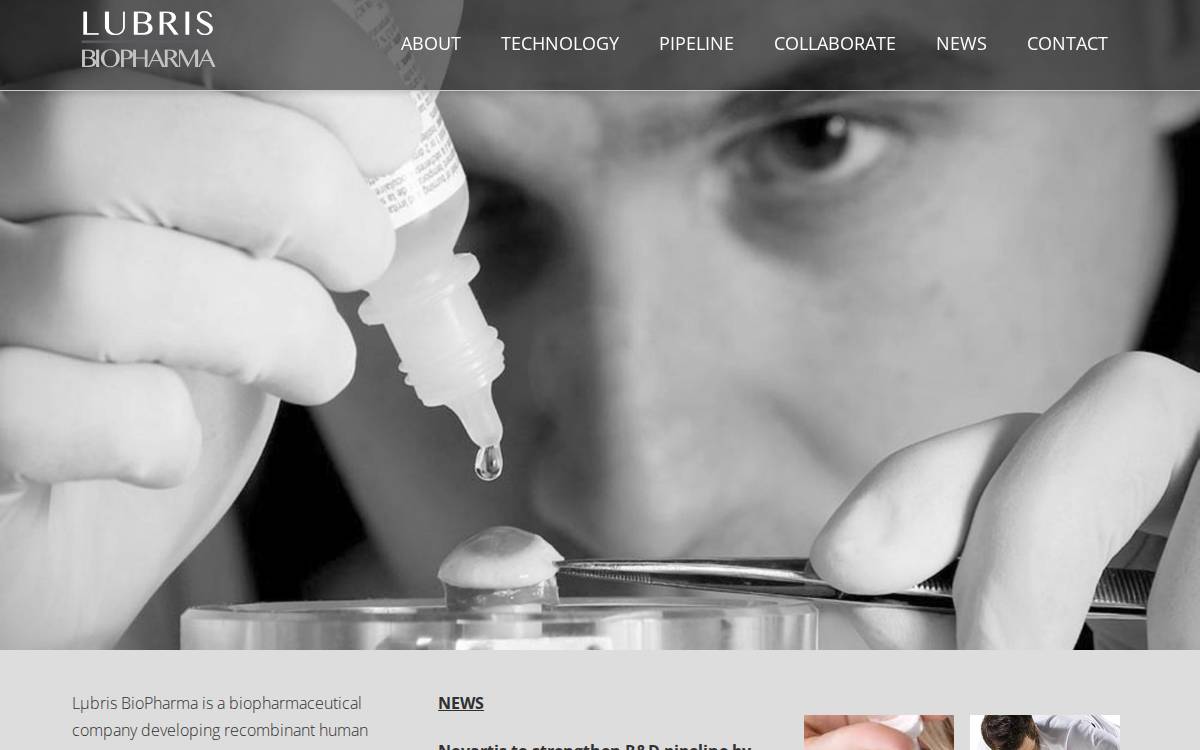 Lubris website preview