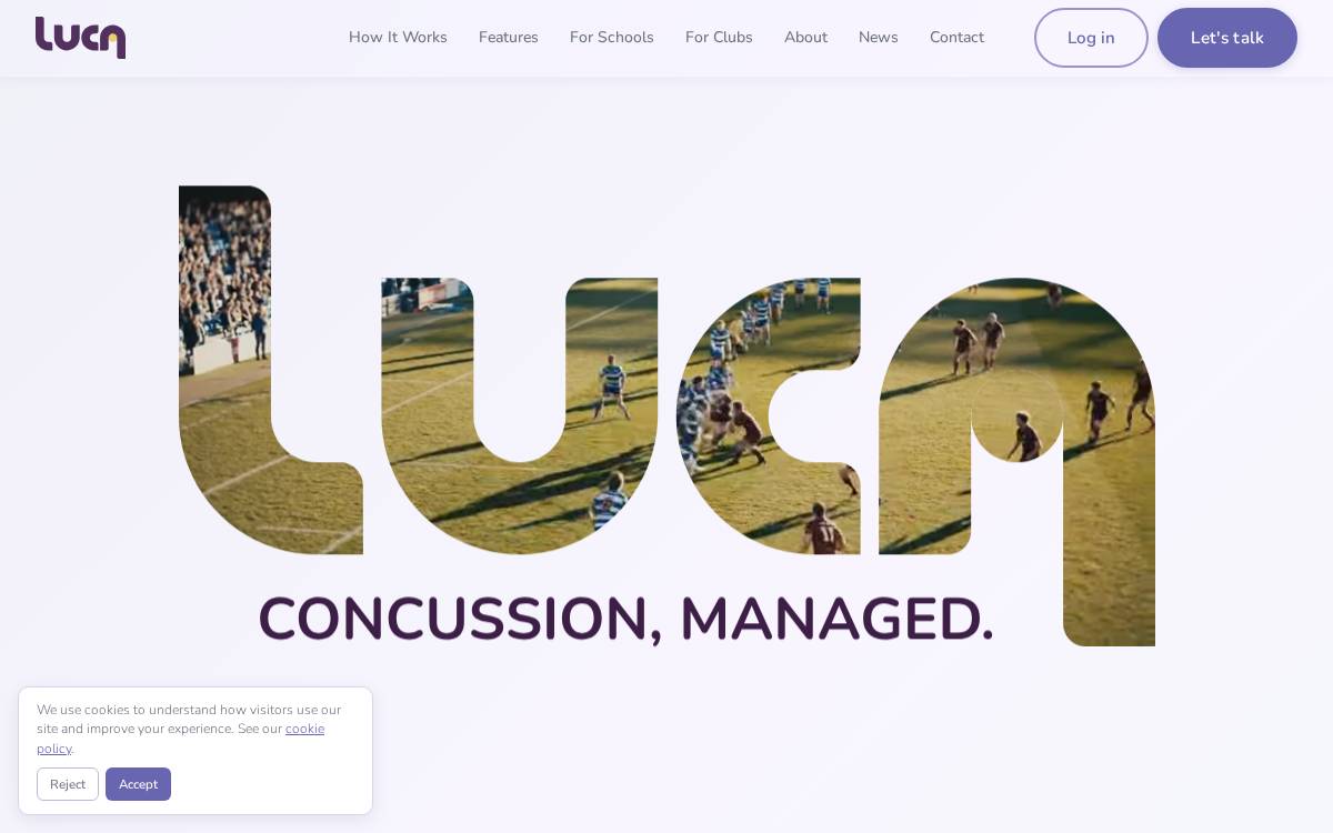 Luca website preview