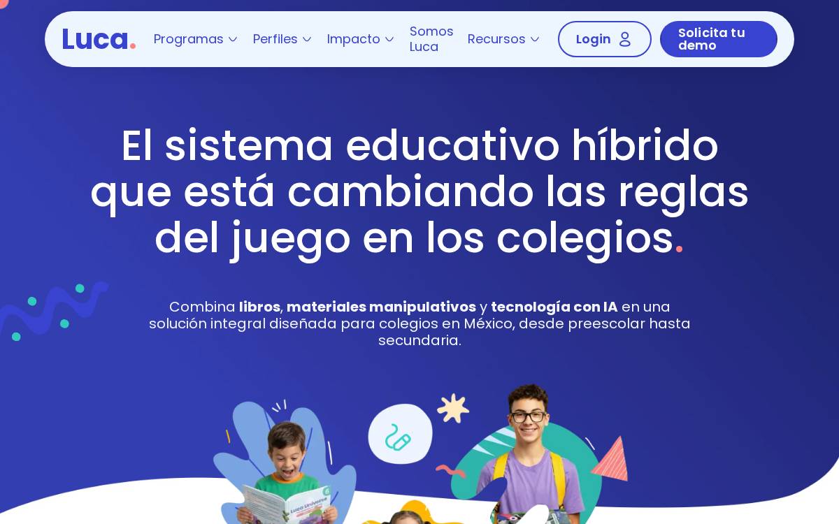 Lucaedu website preview